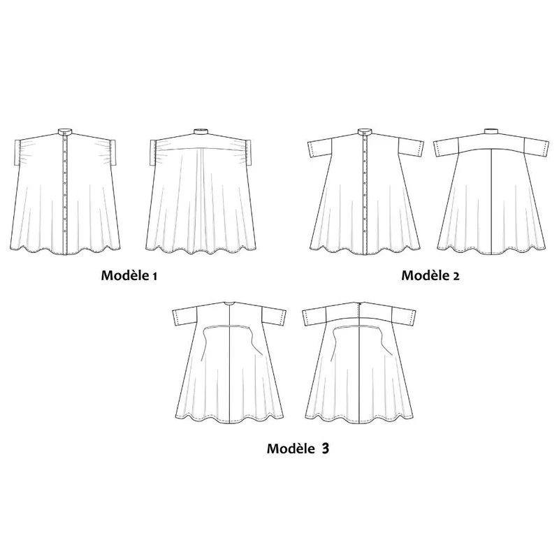 PATRON DE COUTURE PDF | Ensemble robe et haut Dunes | Dress Your Body | BILINGUE (FR/EN)