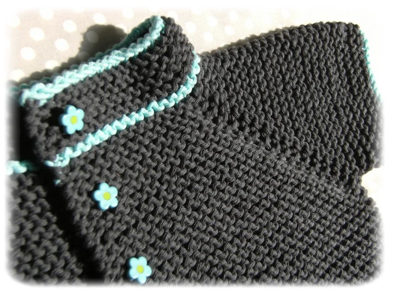 Gilet Bébé au Point Mousse (1 an) - Patron PDF