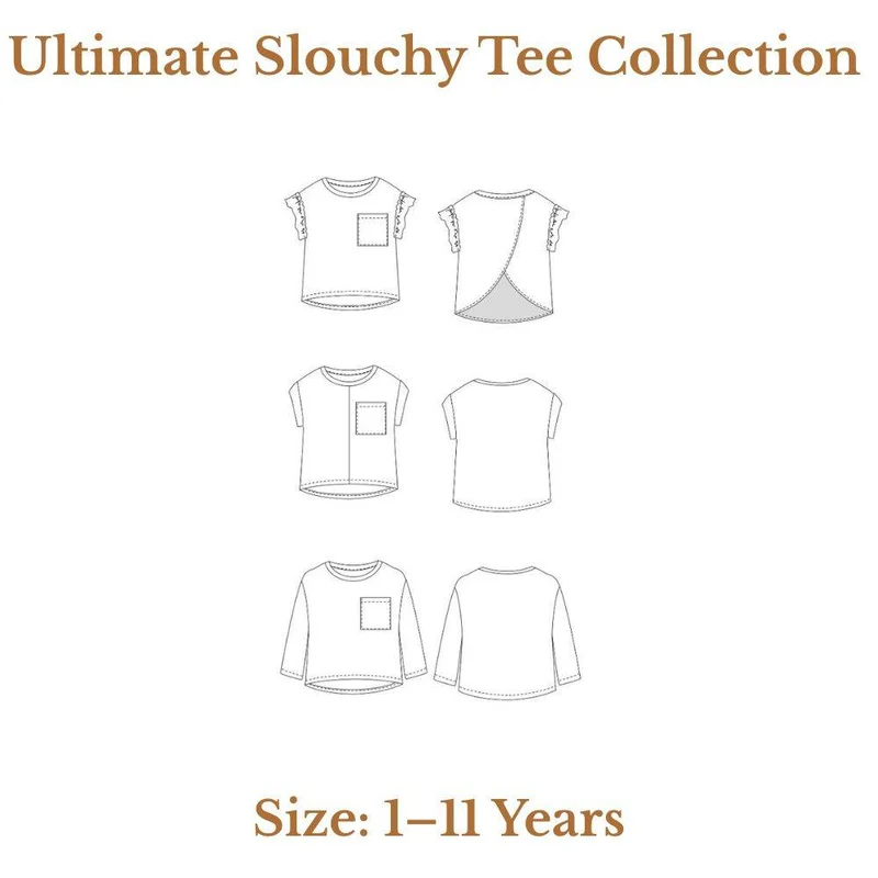PATRON DE COUTURE PDF | Collection Ultimate Slouchy Tee | Pattern Paper Scissors | UNISEXE