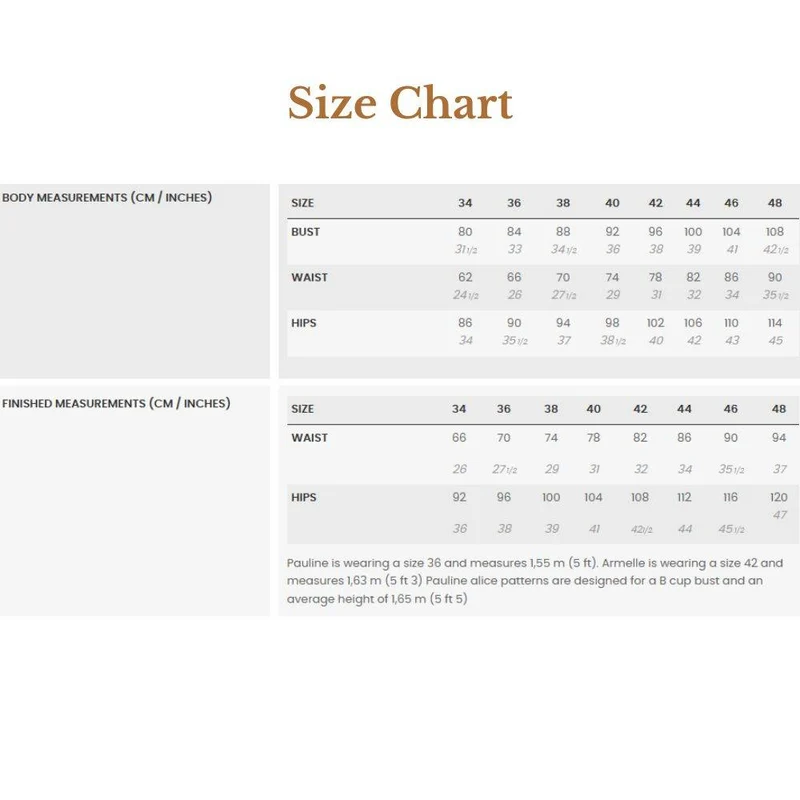 PATRON DE COUTURE PDF | Pantalon et short Romero | Pauline Alice | TRILINGUE (AN/FR/ES)