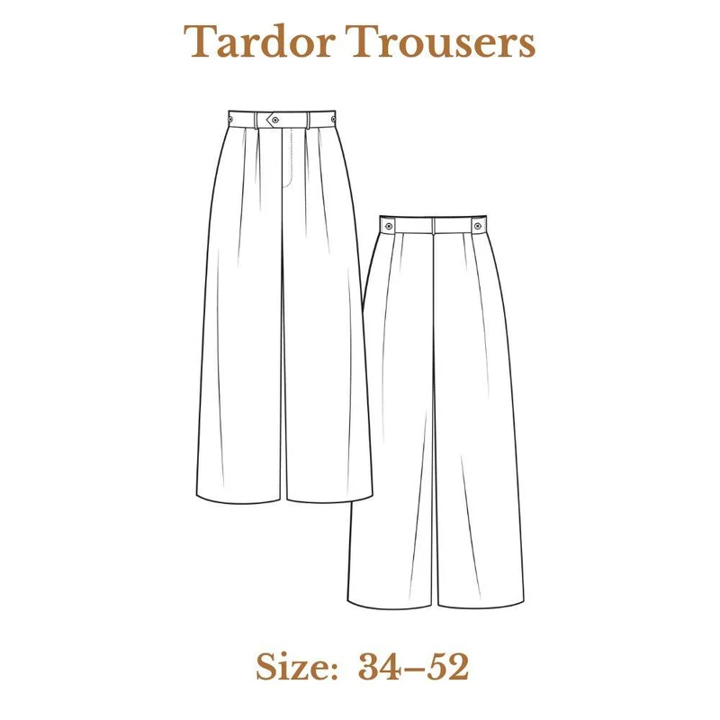 PATRON DE COUTURE PDF | Pantalon Tardor | Pauline Alice | TRILINGUE (AN/FR/ES)