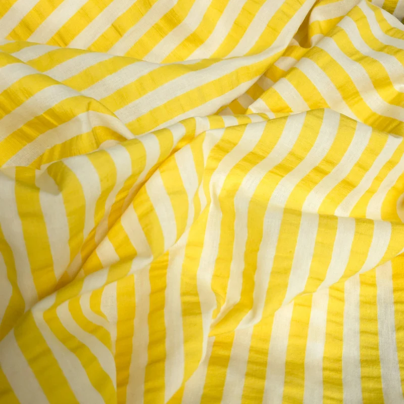 Seersucker 100 % coton | Rayé | Certifié Oeko-Tex