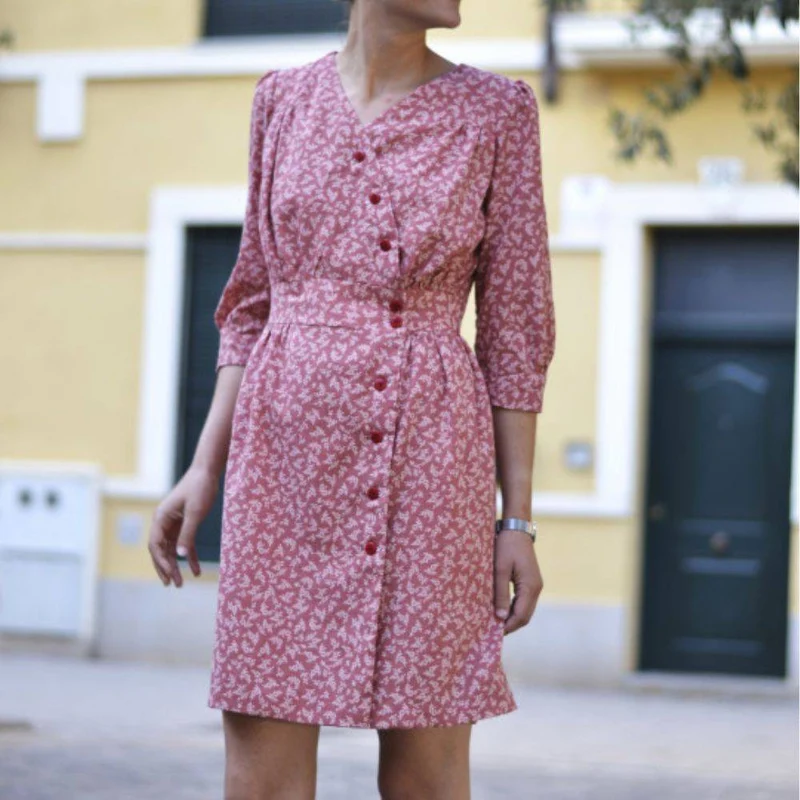PATRON DE COUTURE PDF | Robe Lliria | Pauline Alice | TRILINGUE (FR/EN/ES)