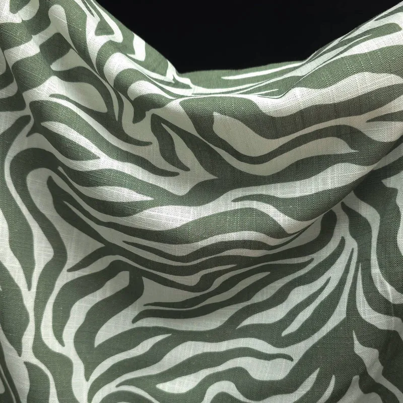 Slub de rayonne & lin | Zèbre