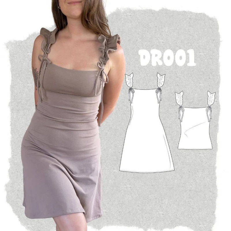 PATRON DE COUTURE PDF | Robe et Camisole DR001 | The Form Edit | BILINGUE (FR/EN)