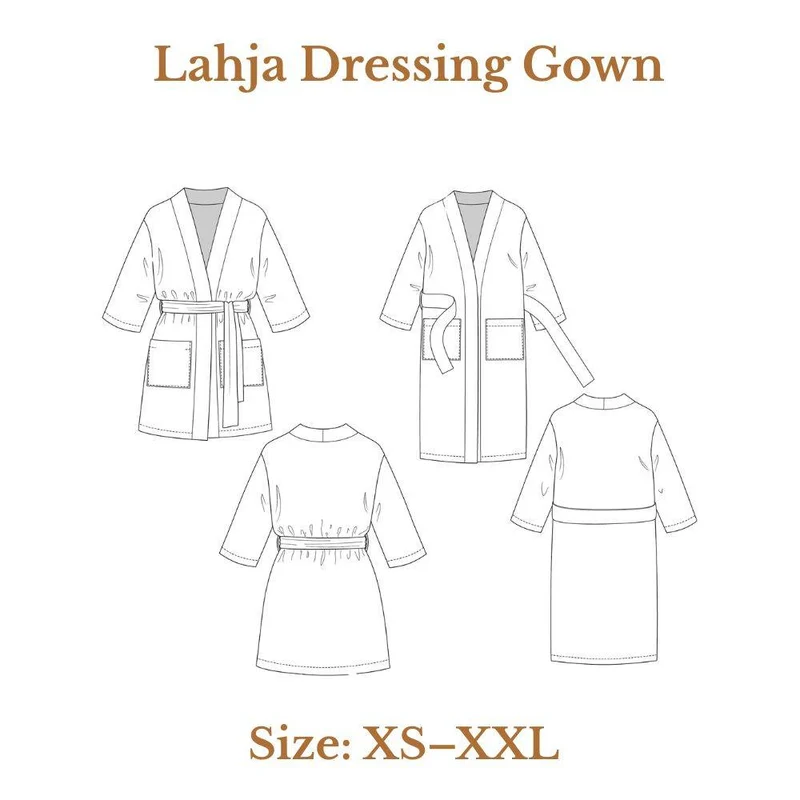 PATRON DE COUTURE PDF | Peignoir Lahja | Named Clothing | UNISEXE
