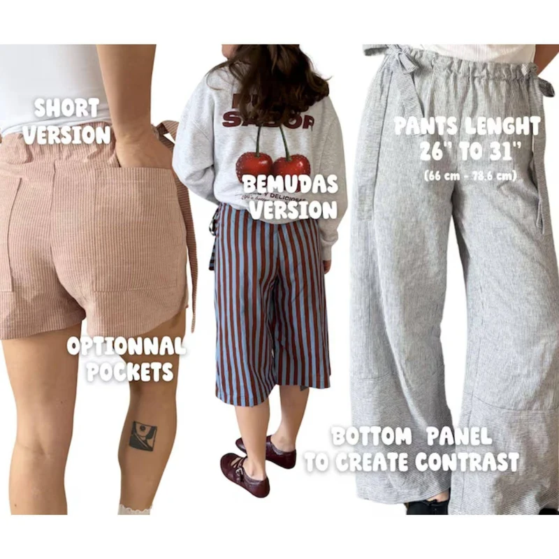 PATRON DE COUTURE PDF | Pantalon PT003 | The Form Edit | BILINGUE (FR/EN)