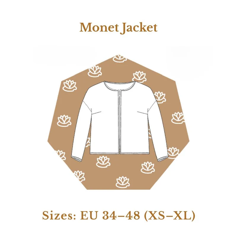 PATRON DE COUTURE PDF | Veste Monet | Les Patronnes | BILINGUE (FR/EN)
