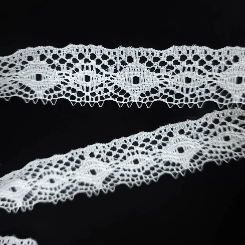 Galon de dentelle style vintage | Blanc | 3 cm