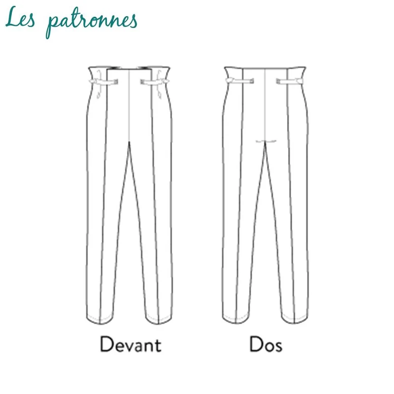 PATRON DE COUTURE PDF | Pantalon Calder | Les Patronnes | BILINGUE (FR/EN)