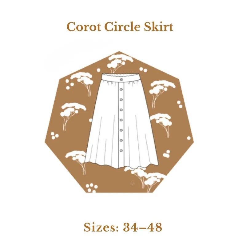 PATRON DE COUTURE PDF | Jupe circulaire Corot | Les Patronnes | FRANÇAIS SEULEMENT
