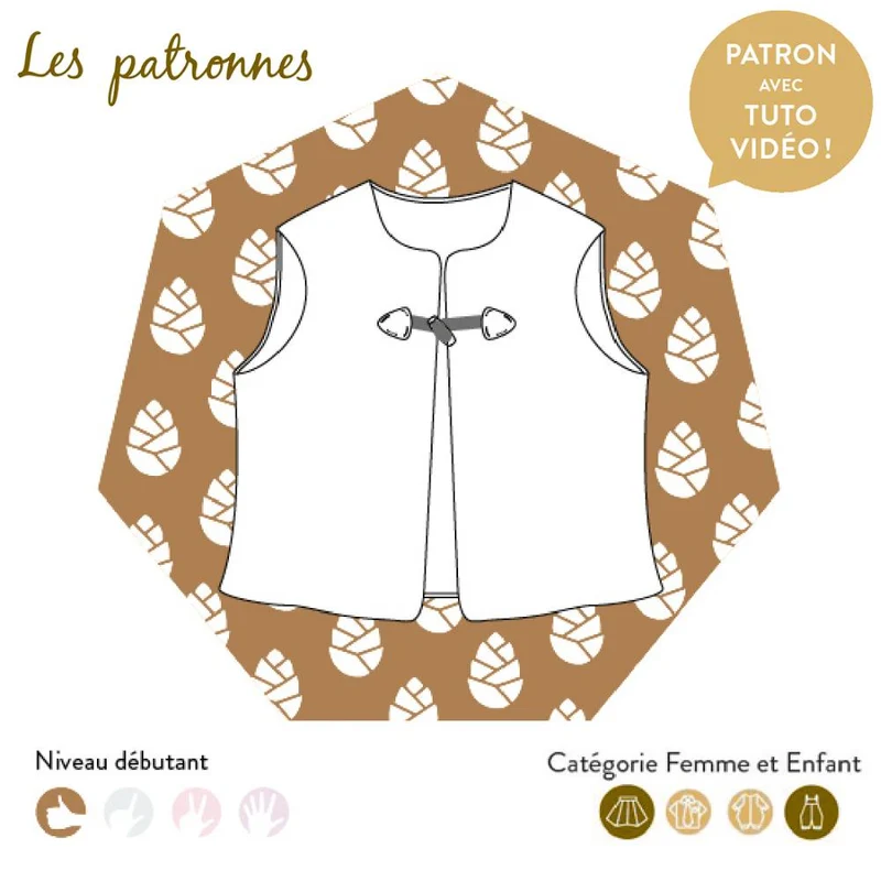 PATRON DE COUTURE PDF | Veste Goya | Les Patronnes | BILINGUE (FR/EN)