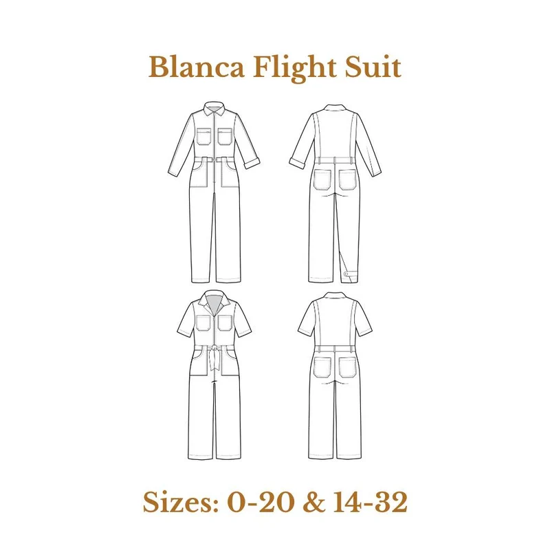 PATRON DE COUTURE PDF | Combinaison Blanca | Closet Core | BILINGUE (FR/EN)