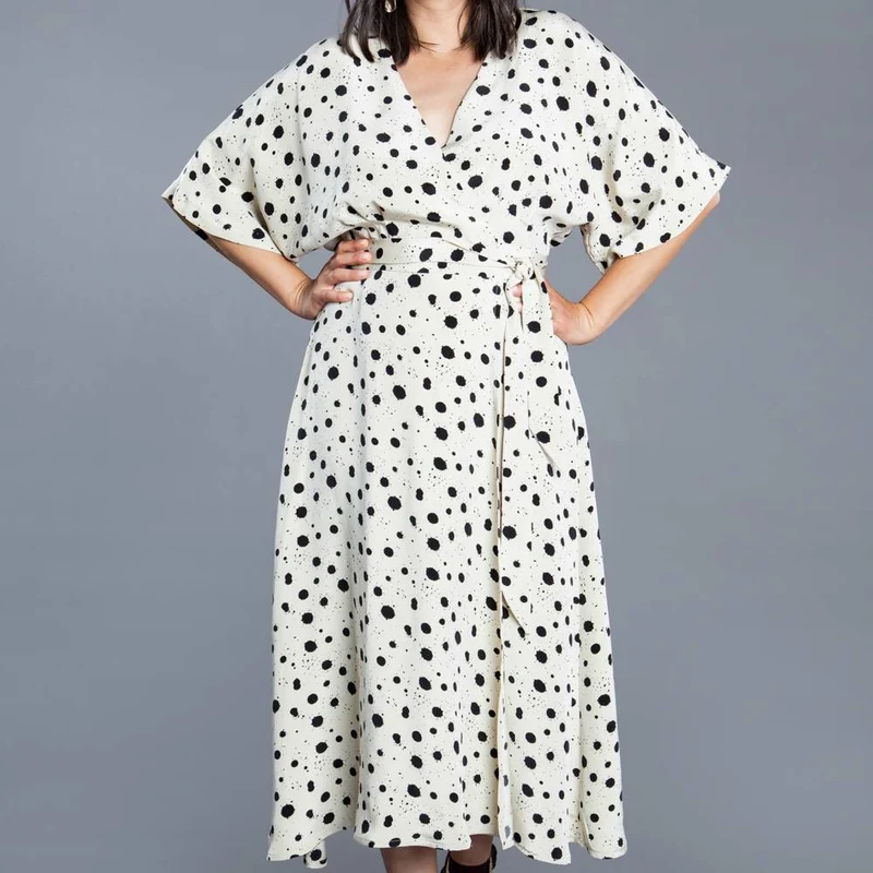 PATRON DE COUTURE PDF | Robe portefeuille Elodie | Closet Core | BILINGUE (FR/EN)