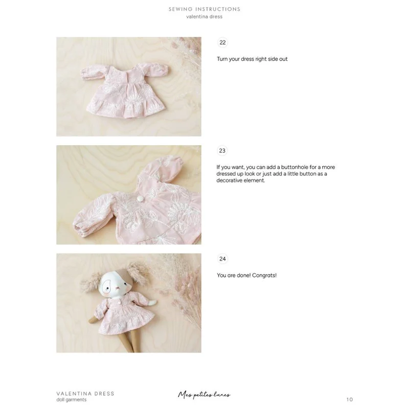 PATRON DE COUTURE PDF | Robe Valentina | Mes Petites Lunes