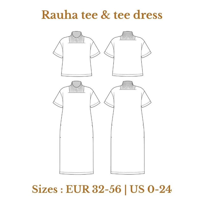 PATRON DE COUTURE PDF | T-shirt et robe Rauha | Named Clothing