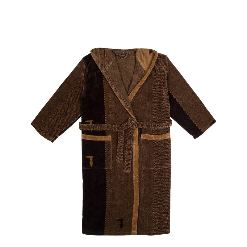 Accappatoio a Scialle New tweed in Spugna 410 gr/mq