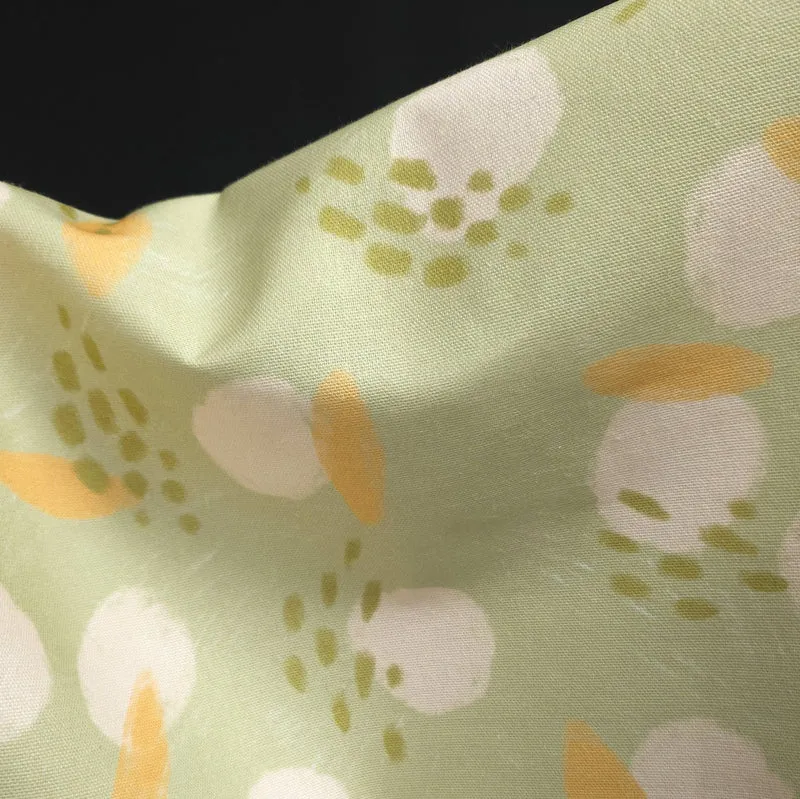 Canevas de coton | Floral abstrait vert sauge | Katia Fabrics