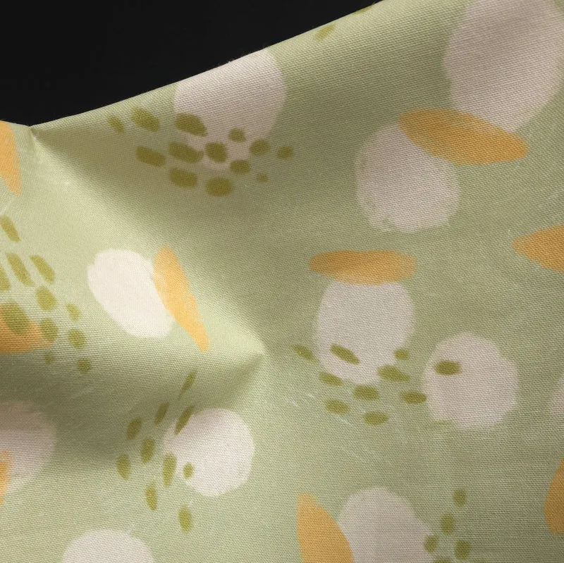 Canevas de coton | Floral abstrait vert sauge | Katia Fabrics