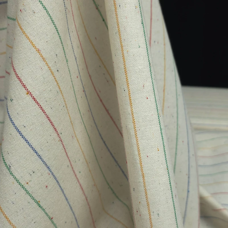 Canevas recyclé tweed rayé | Tissé teint multicolore | Katia Fabrics
