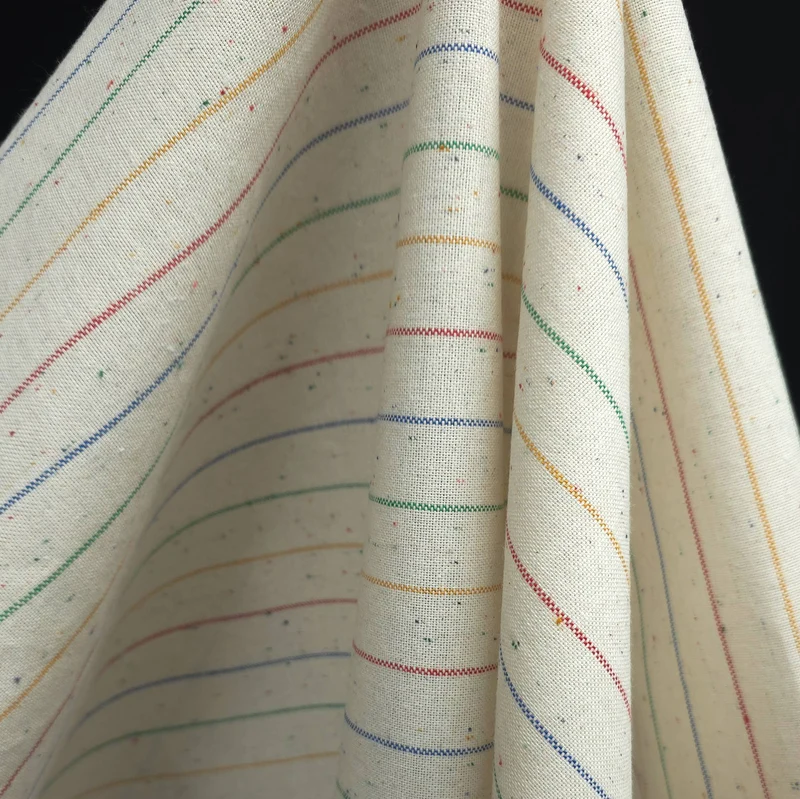 Canevas recyclé tweed rayé | Tissé teint multicolore | Katia Fabrics