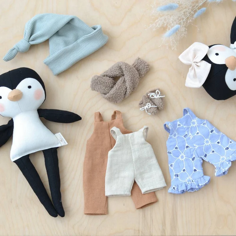 Patron de couture PDF | Poupée Pingouin | Mes Petites Lunes