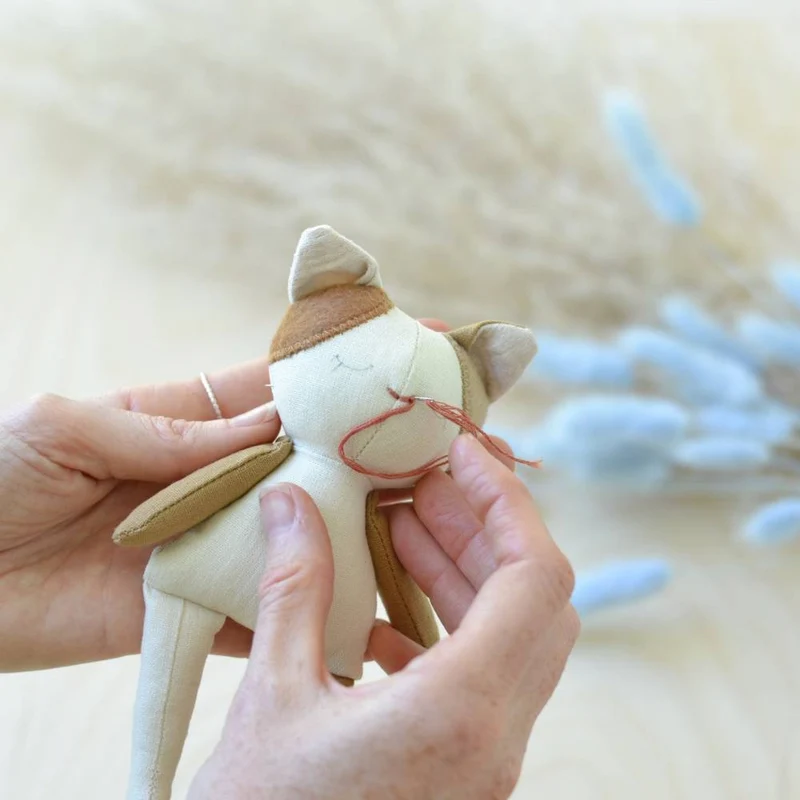 Patron de couture PDF | Mini poupée chat | Mes Petites Lunes