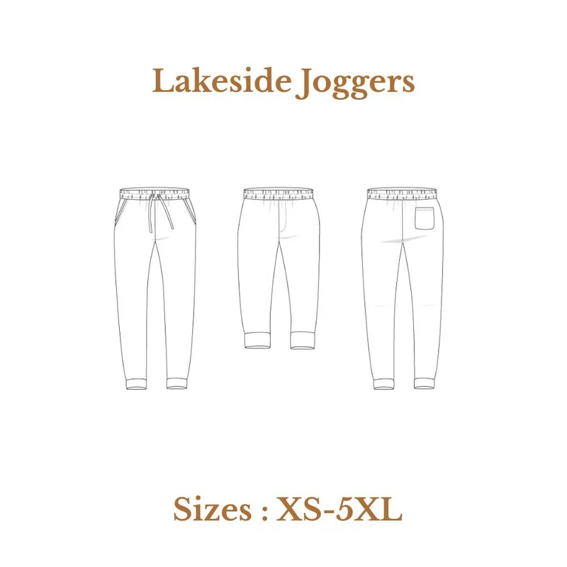 Patron de couture PDF | Pantalon de jogging Lakeside | SINCLAIR