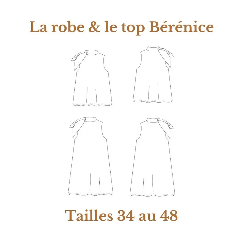 PATRON DE COUTURE PDF | Robe & Haut Bérénice | Cha’Coud | FRANÇAIS SEULEMENT