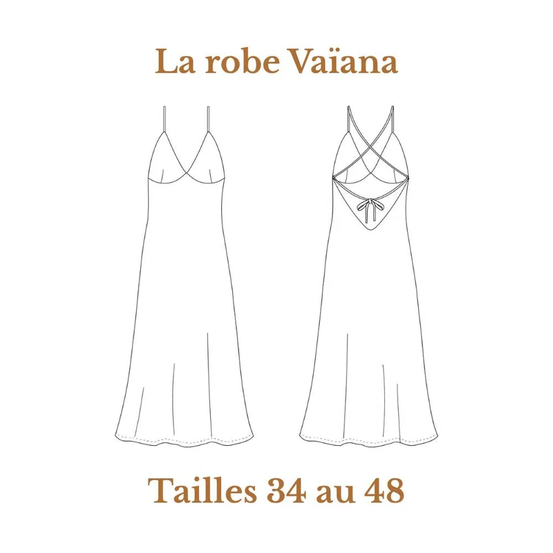 PATRON DE COUTURE PDF | Robe Vaïana | Cha’Coud | FRANÇAIS UNIQUEMENT