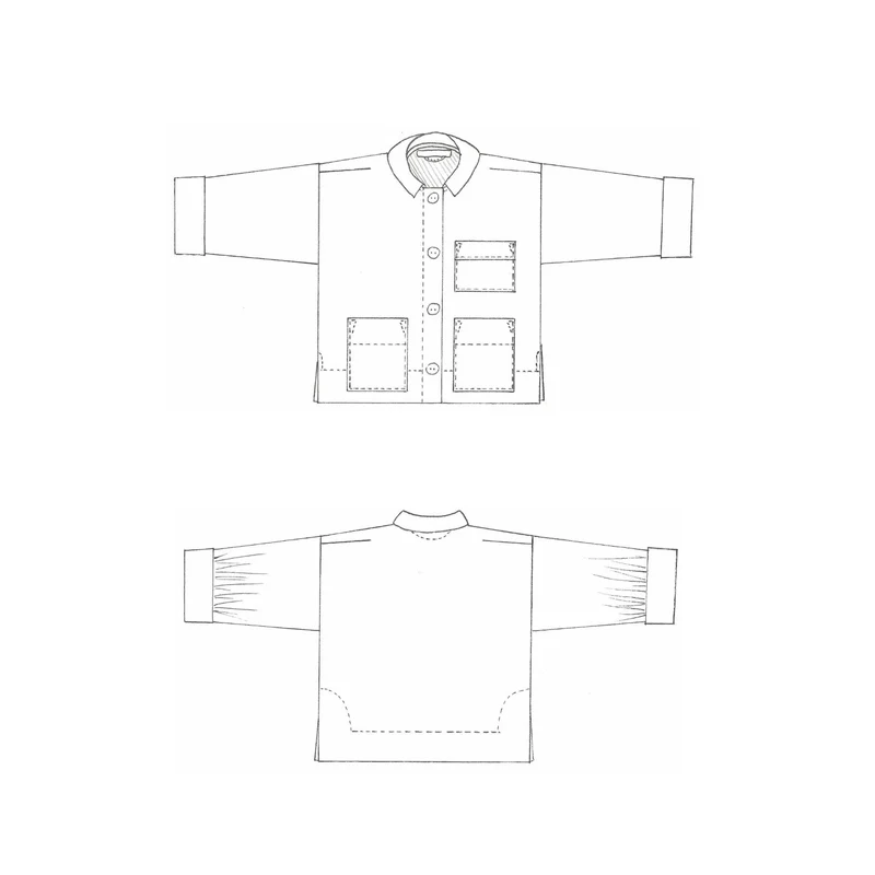 PATRON DE COUTURE PDF | Veste Workwear ZW | Birgitta Helmersson | FORMAT A4 UNIQUEMENT