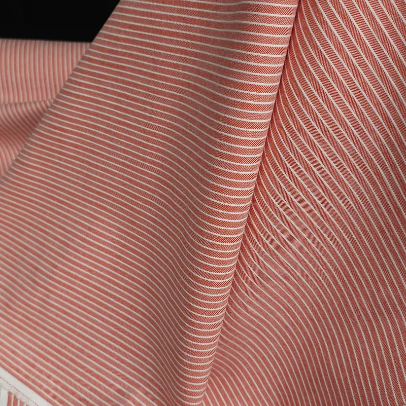 Chevron à rayures tailleur | Twill de coton extensible