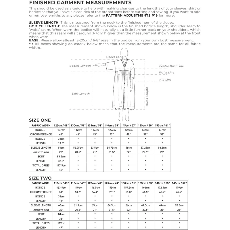 PATRON DE COUTURE PDF | Robe froncée zéro déchet | Birgitta Helmersson | A4 SEULEMENT
