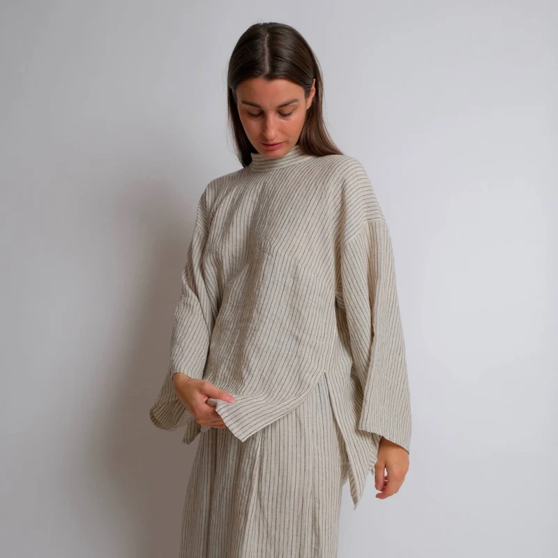 PATRON DE COUTURE PDF | Haut à nouer zéro déchet | Birgitta Helmersson | A4 SEULEMENT