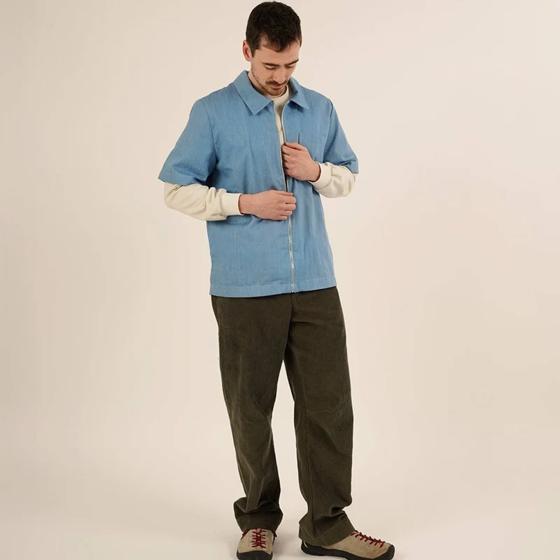 Patron de couture PDF | Chemise zippée pour homme | Wardrobe by Me