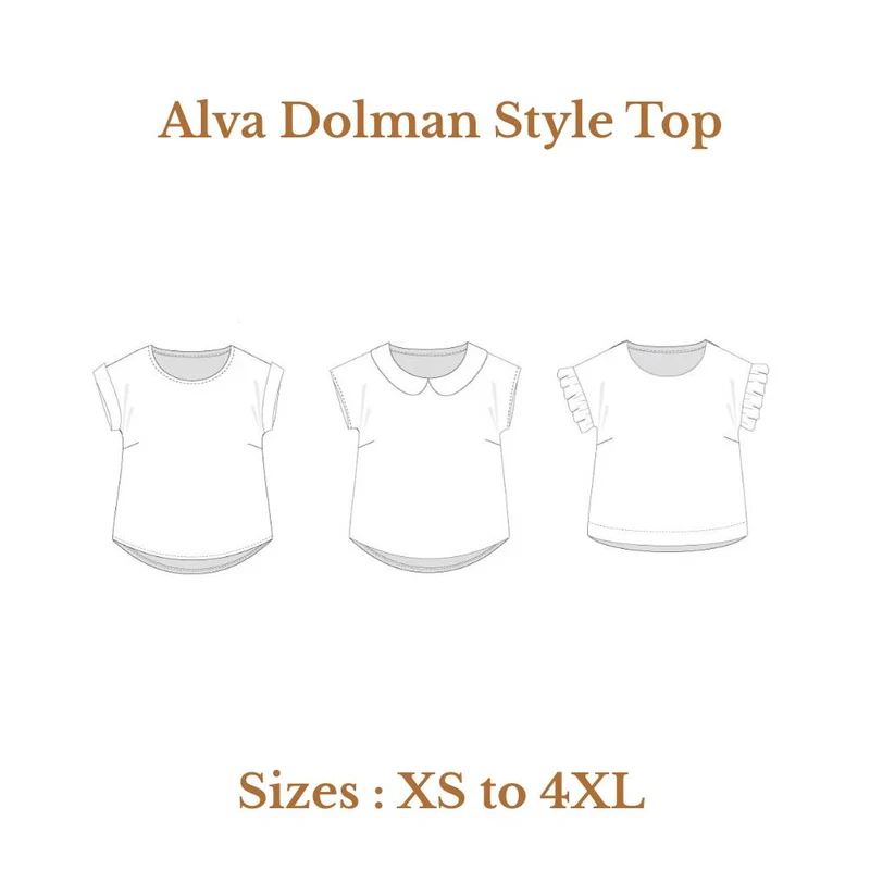 Patron de couture PDF | Top style dolman Alva | SINCLAIR