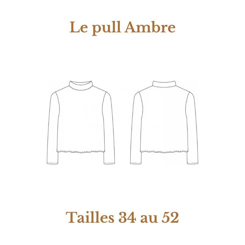 PATRON DE COUTURE PDF | Le chandail Ambre | Cha’Coud | FRANÇAIS SEULEMENT