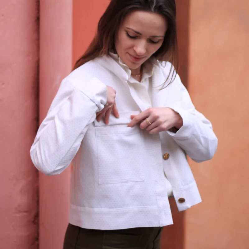 PATRON DE COUTURE PDF | Veste Clarence | Cha’Coud | Français seulement