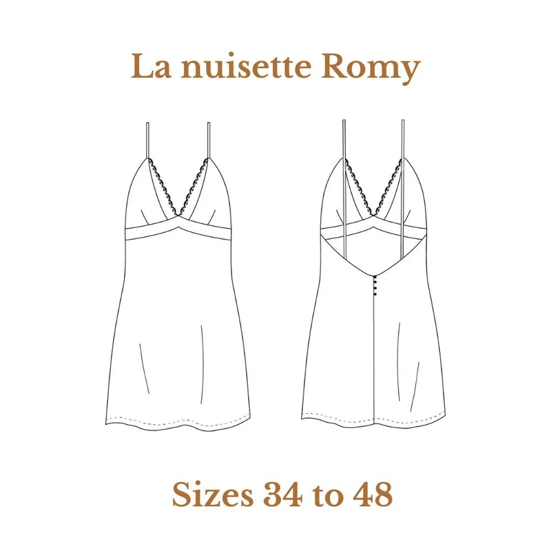 PATRON DE COUTURE PDF | La nuisette Romy | Cha’Coud | Français seulement