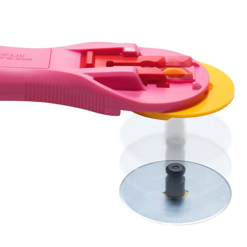 Ensemble de coupe rotatif OLFA 45 mm | Édition limitée rose | Outil de coupe pour tissu