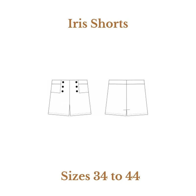 Patron de couture PDF | Short Iris | Cha'Coud | Bilingue (FR/EN)