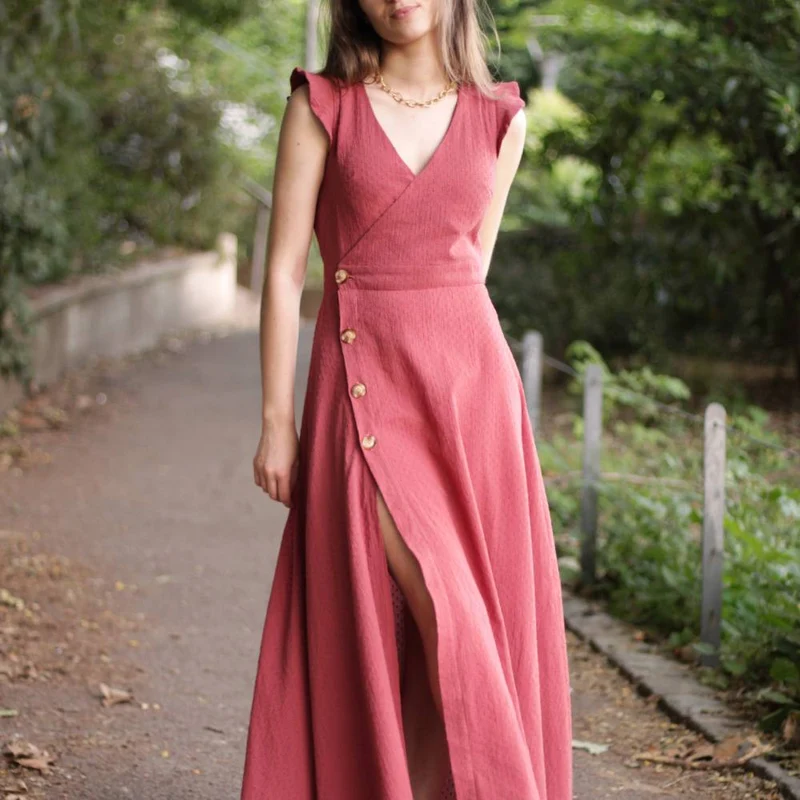 Patron de couture PDF | Robe Alix | Cha'Coud | Bilingue (FR/EN)