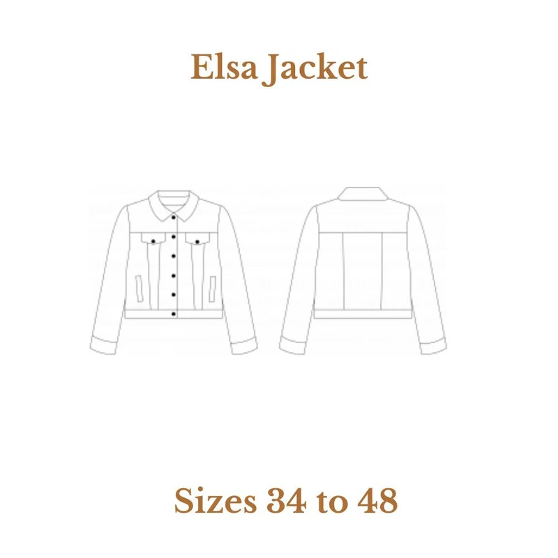 Patron de couture PDF | La veste Elsa | Cha'Coud | Français Seulement