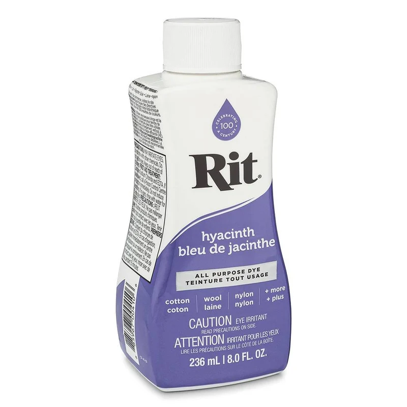 RIT All Purpose | Teinture liquide tout usage | Bleu de Jacinthe | 236 ml (8 oz)