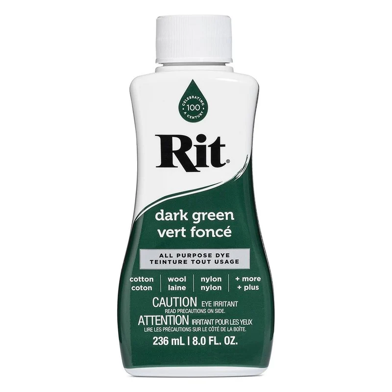 RIT All Purpose | Teinture liquide tout usage | Vert Foncé | 236 ml (8 oz)