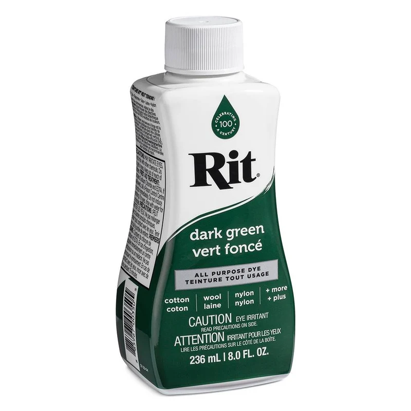 RIT All Purpose | Teinture liquide tout usage | Vert Foncé | 236 ml (8 oz)