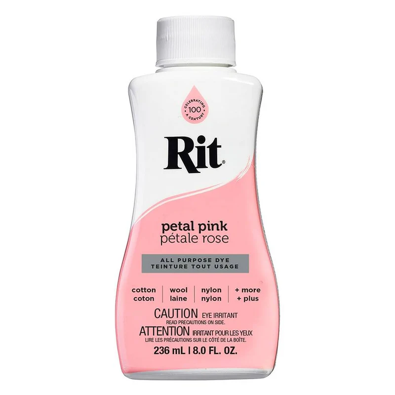 RIT All Purpose | Teinture liquide tout usage | Pétale Rose | 236 ml (8 oz)
