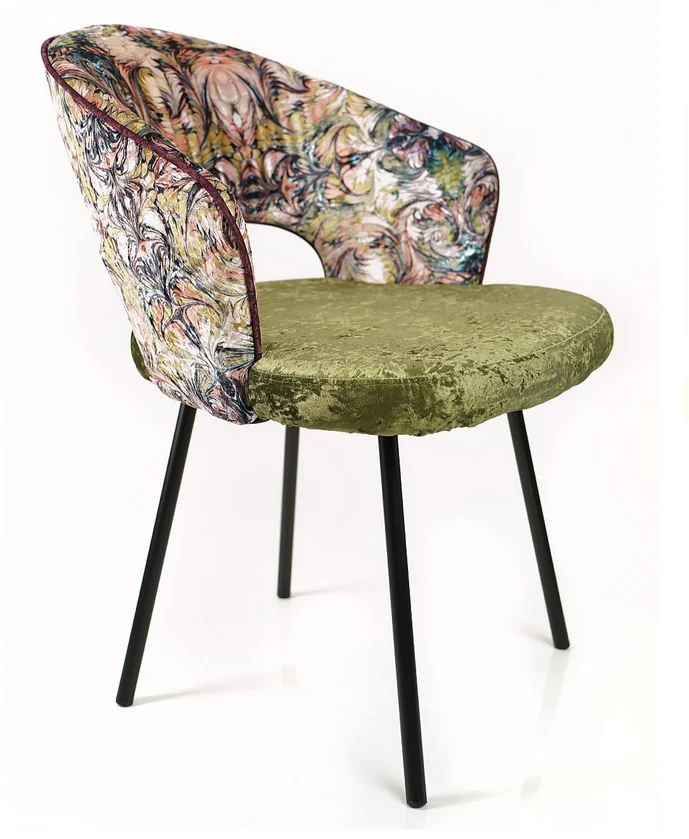 Pink Kaleidoscope Crushed Velvet