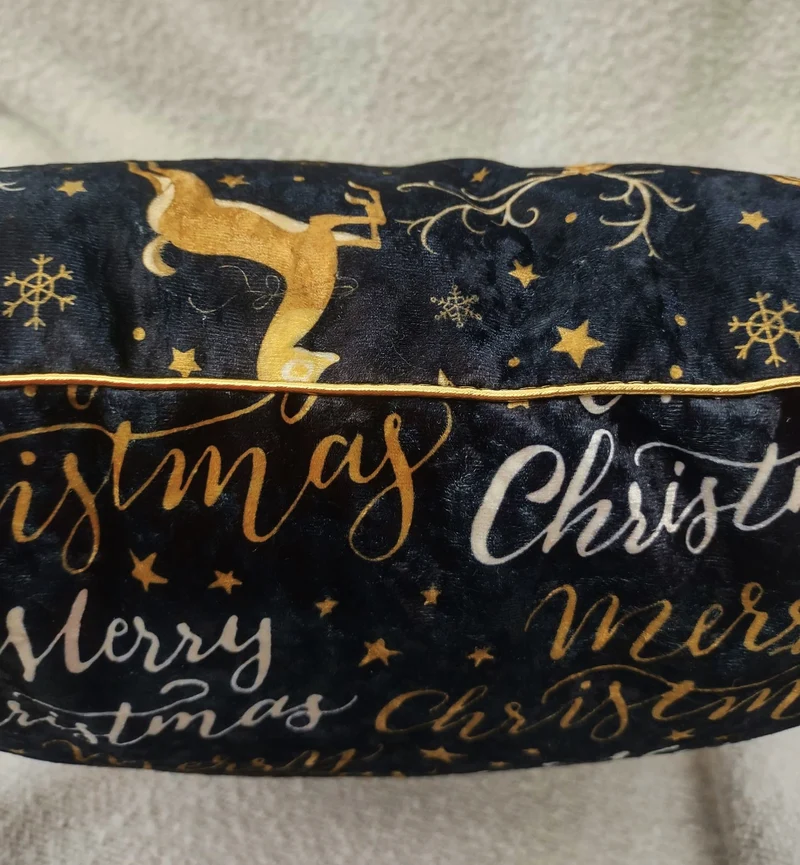 Christmas Velvet Cushion Cover with piping 50x50cm