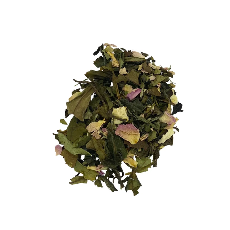 Thé blanc Bio à la rose - Reine de Damas - 50G
